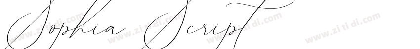 Sophia Script字体转换